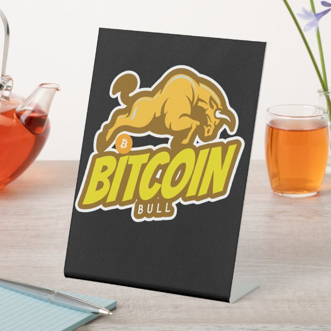 Bitcoin Bull run - Btc Crypto Pedestal Sign (In SItu)