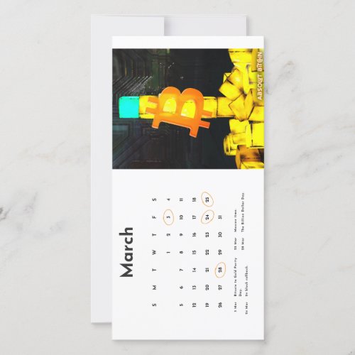 Bitcoin Calendar 2023 March_April Holiday Card