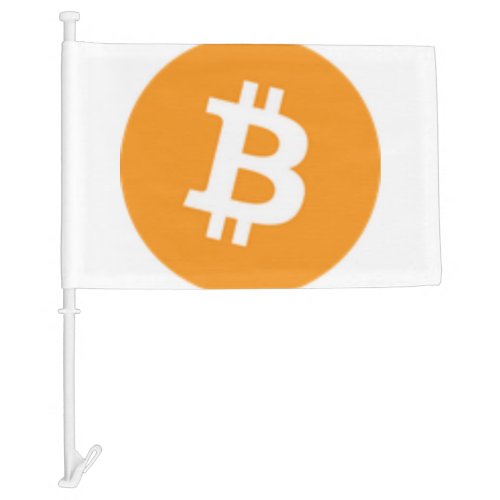 Bitcoin Car Flag