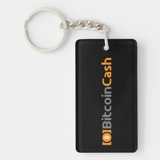 Bitcoin Cash BCH 8-Bit Logo | Keychain (Front)