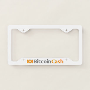 Bitcoin Cash BCH 8-Bit Logo License Plate Frame