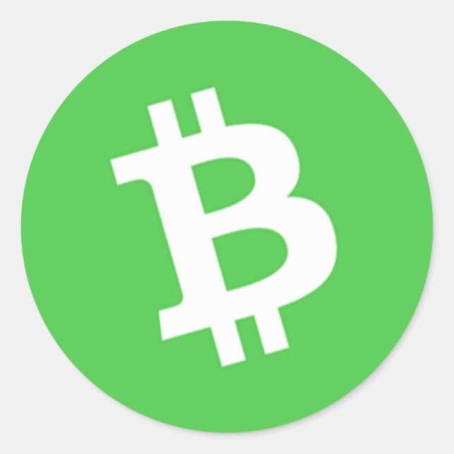 Bitcoin Cash Classic Stickers (sheet of 20) (Front)