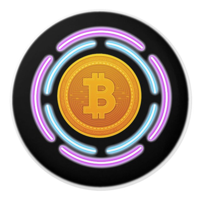 BITCOIN CERAMIC KNOB (Front)
