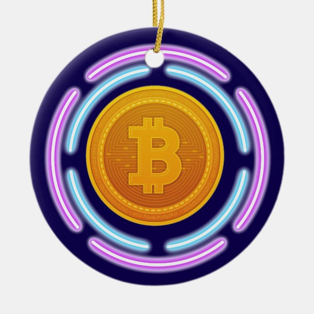 BITCOIN CERAMIC ORNAMENT (Front)