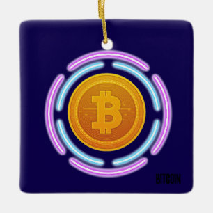 BITCOIN CERAMIC ORNAMENT