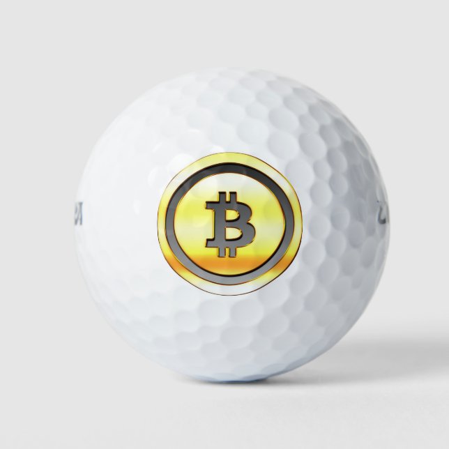 Bitcoin Circle Golf Balls (Front)