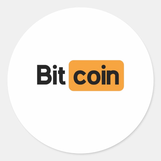 Bitcoin Classic Round Sticker (Front)