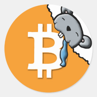 BITcoin Classic Round Sticker