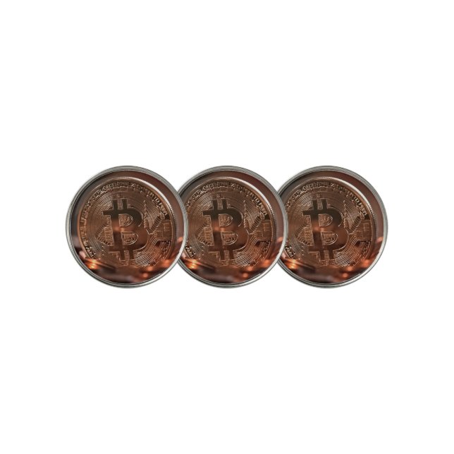 Bitcoin Coaster Golf Ball Marker (3 Up)