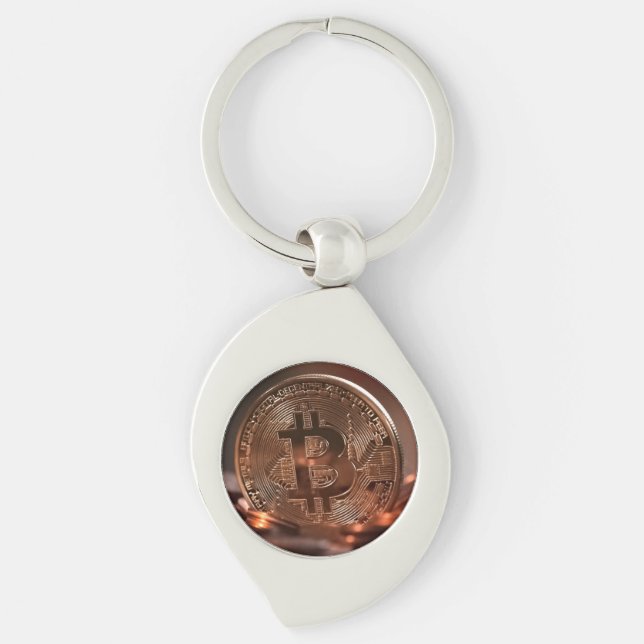 Bitcoin Coaster Keychain (Front)