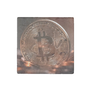 Bitcoin Coaster Stone Magnet