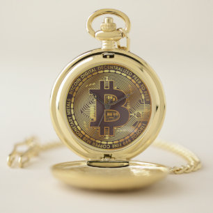 Bitcoin Coin La Boca Pocket Watch