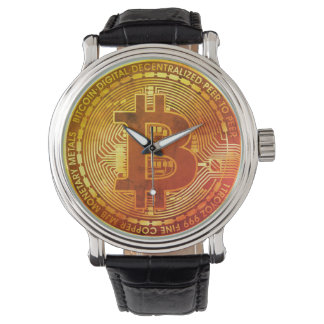 Bitcoin Coin Retro Watch