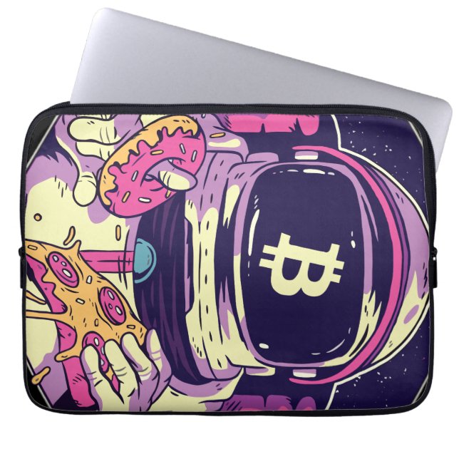 BITCOIN-Crypto Astronaut Laptop Sleeve (Front)