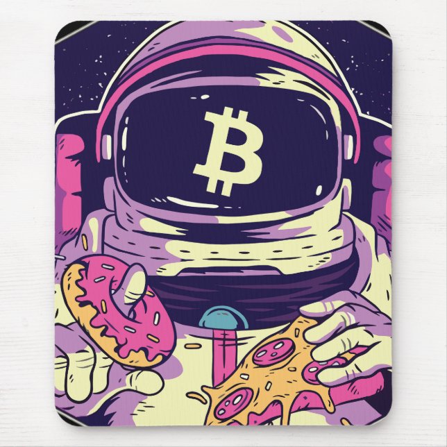 BITCOIN-Crypto Astronaut Mouse Pad (Front)