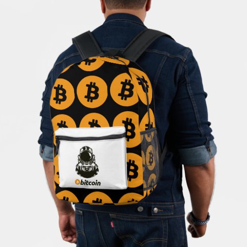 BITCOIN_Crypto Astronaut Printed Backpack