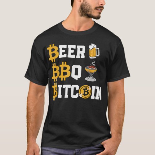 Bitcoin Crypto Beer Bbq Bitcoin T_Shirt