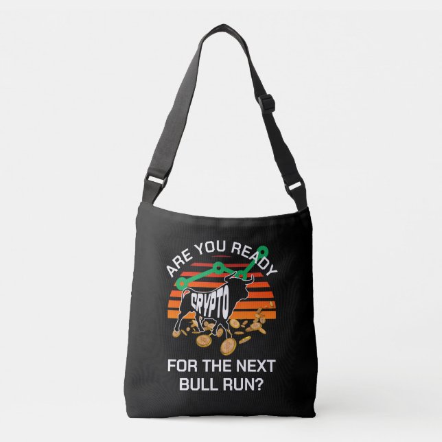 Bitcoin CRYPTO BULL RUN Crossbody Bag (Front)