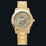 Bitcoin Crypto Cryptocurrency Cryptocurrencies Watch<br><div class="desc">Show your love for bitcoin with this digital currency watch.</div>