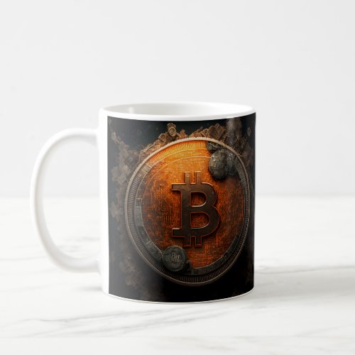 Bitcoin crypto currency design coffee mug
