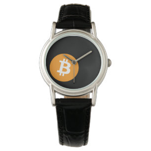 Bitcoin Crypto Currency Logo Wristwatch