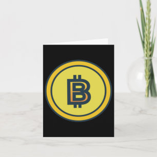 Bitcoin Crypto Design Sticker Card