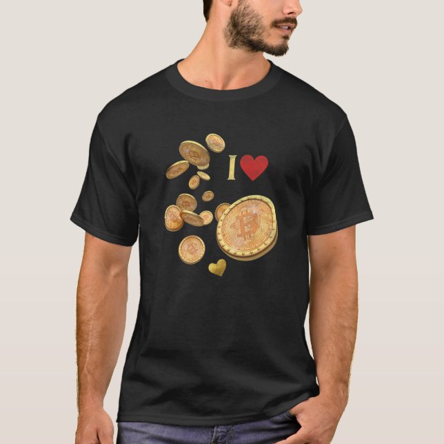 Bitcoin Crypto Dogecoin Shiba Inu Meme Coin Token T-Shirt (Front)