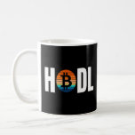 Bitcoin Crypto Hodl Text Cryptocurrency Simple Let Coffee Mug