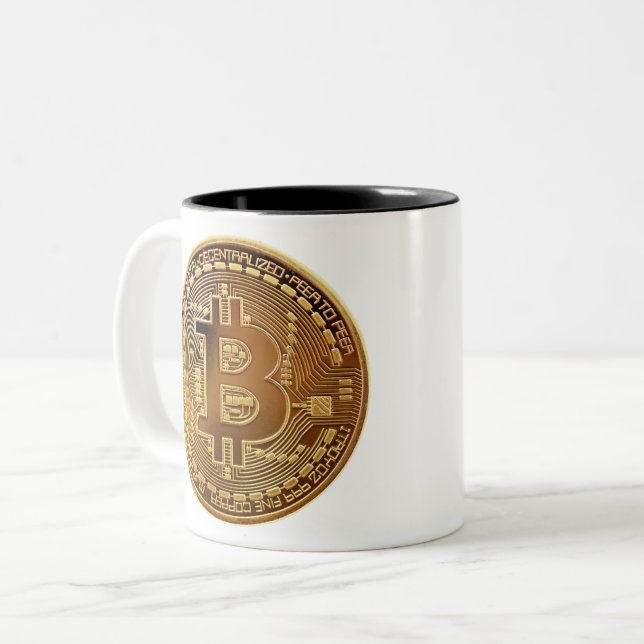 Bitcoin Crypto Mug (Front Left)