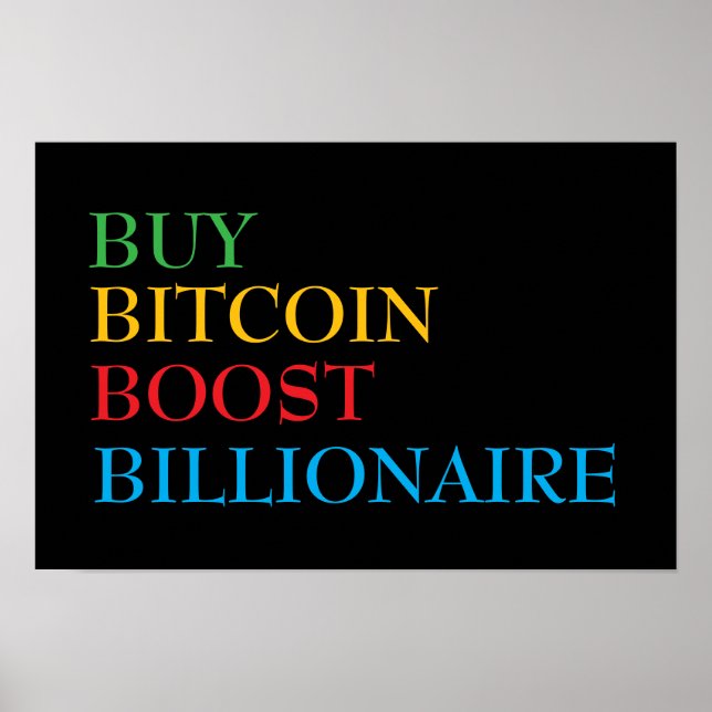 Bitcoin Crypto Poster (Front)