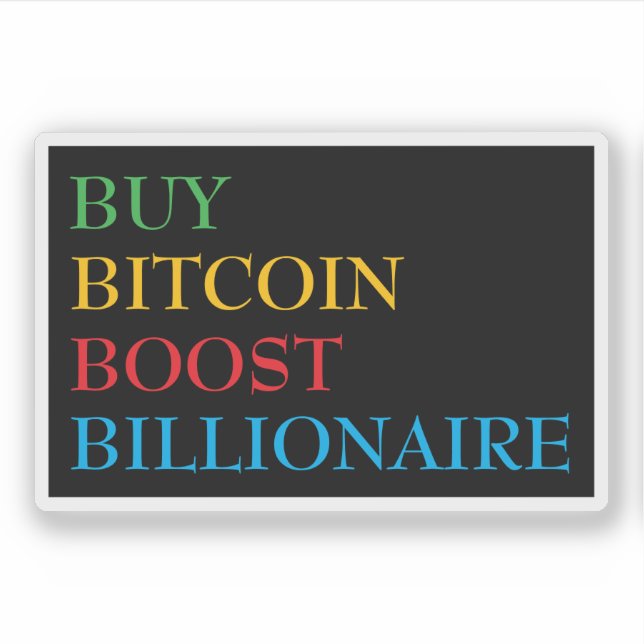 Bitcoin Crypto Sticker (Front)