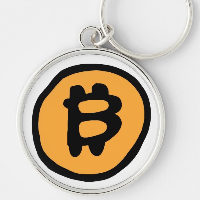 bitcoin crypto style keychain (Front)