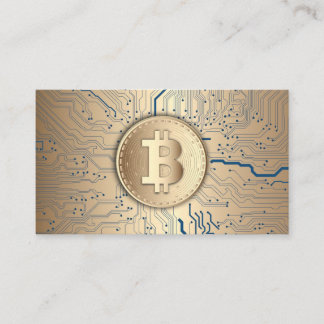 Bitcoin Cryptocurrency Business Card