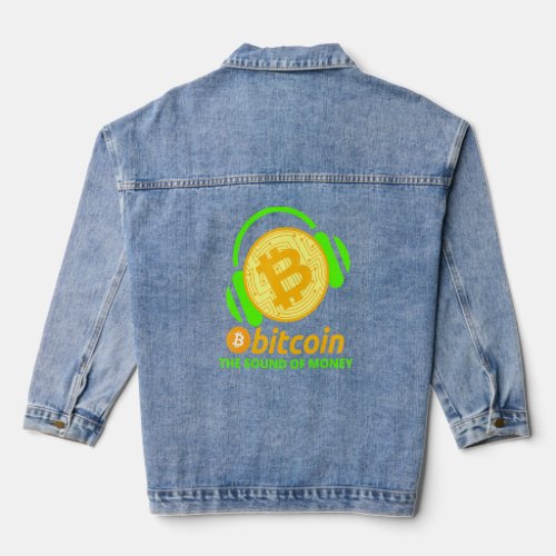 Bitcoin Cryptocurrency Crypto Coinsound Of Money  Denim Jacket