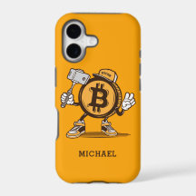 Bitcoin Cryptocurrency Funny Cartoon Personalized