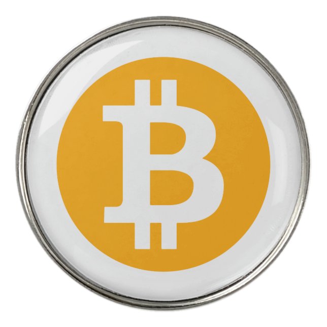 Bitcoin Cryptocurrency Golf Ball Marker (Front)