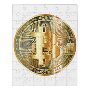Bitcoin cryptocurrency jigsaw puzzle