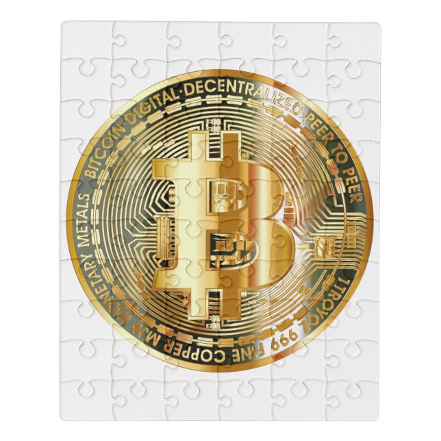 Bitcoin cryptocurrency jigsaw puzzle (Puzzle Vertical)