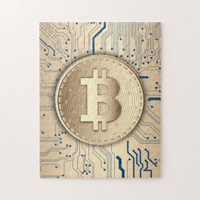 Bitcoin Cryptocurrency Jigsaw Puzzle (Vertical)