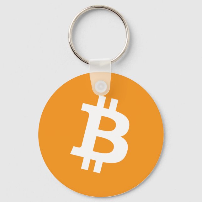 Bitcoin Cryptocurrency Logo Keychain (Front)