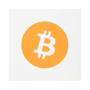 Bitcoin Cryptocurrency Logo Metal Print