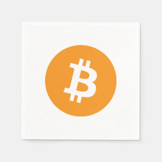 Bitcoin Cryptocurrency Logo Napkins