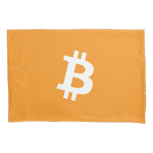 Bitcoin Cryptocurrency Logo Pillow Case