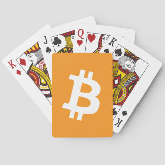 Bitcoin Cryptocurrency Logo Poker Cards