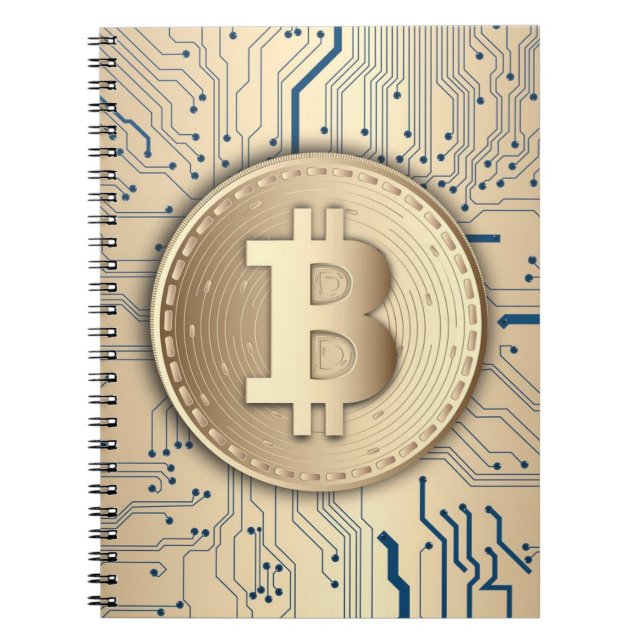 Bitcoin Cryptocurrency Notebook (Front)