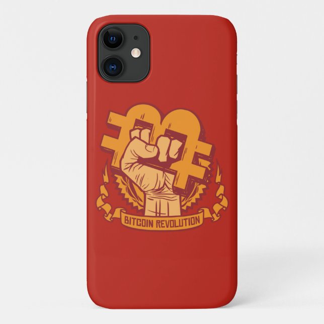 Bitcoin Cryptocurrency Revolution Case-Mate iPhone Case (Back)