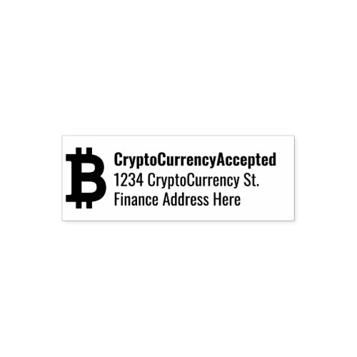 Bitcoin Cryptocurrency Trader Self_inking Stamp