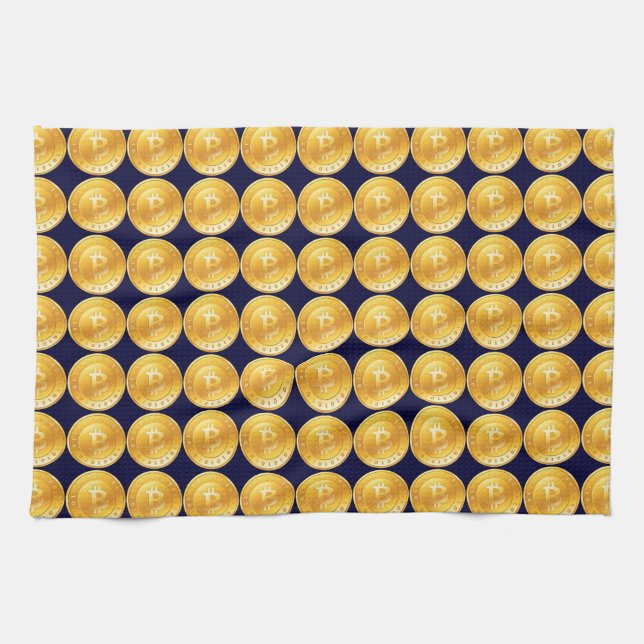 Bitcoin Currency - M1 Kitchen Towel (Horizontal)