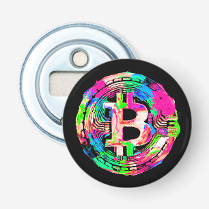 "Bitcoin Cypherpunk" Oil Painting Bottle Opener