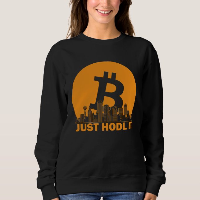 Bitcoin Dallas Skyline  Dallas Bitcoin Maximalist Sweatshirt (Front)